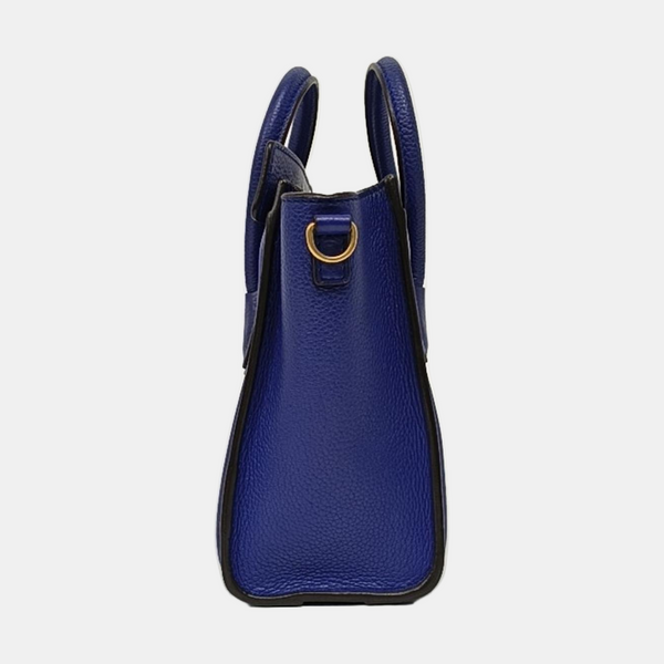 Authenticated pre-owned LUGGAGE Nano Calfskin Blue - Tote Bag at Looply