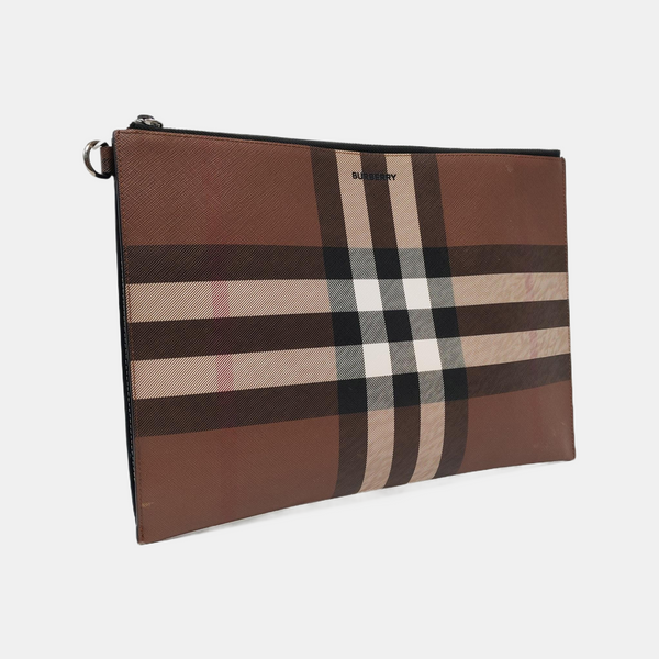 Large Coated Canvas Brown