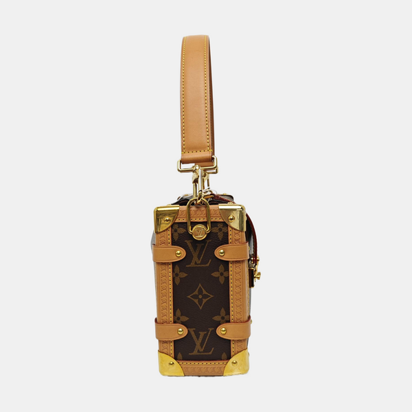 SIDE TRUNK MM Monogram Coated Canvas Brown