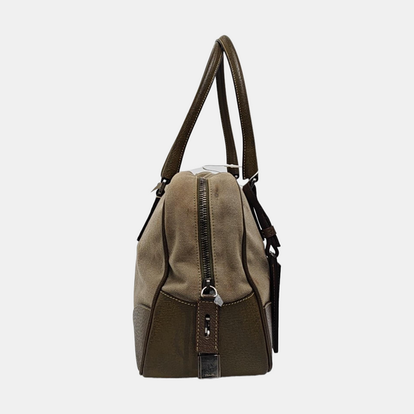 Canvas Top Handle Bag Gray