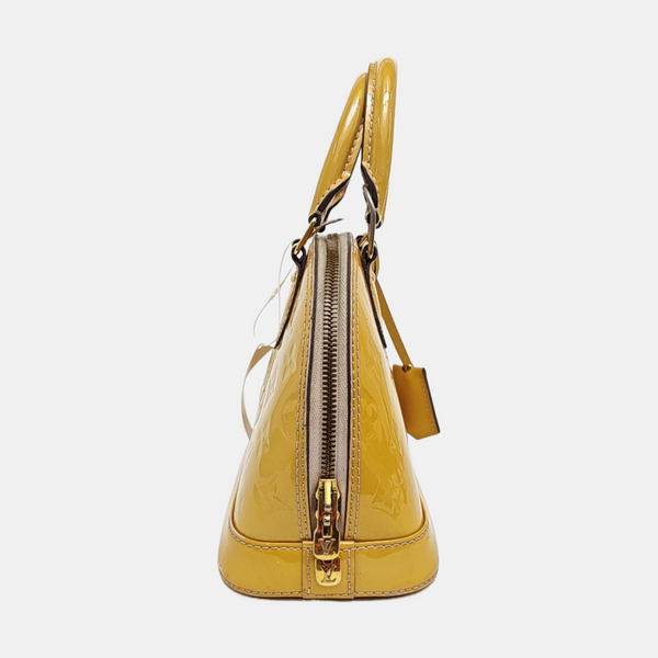 ALMA BB Monogram Patent Leather Yellow