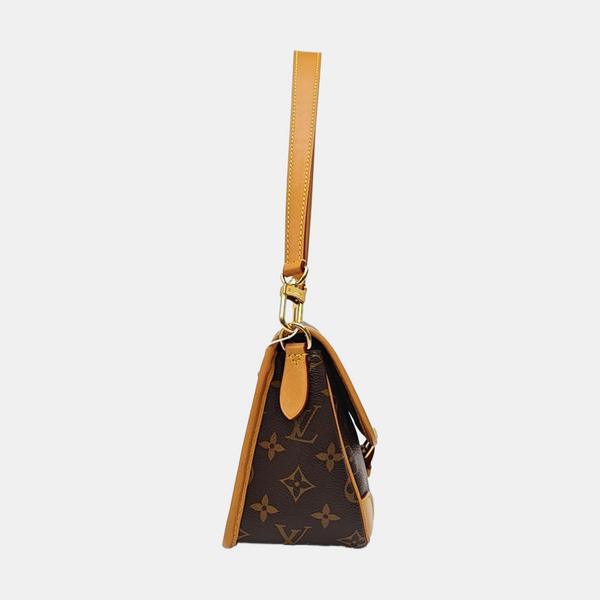 DIANE Monogram Coated Canvas Brown