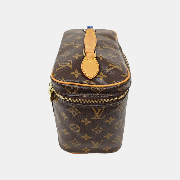 NICE BB Monogram Coated Canvas Brown