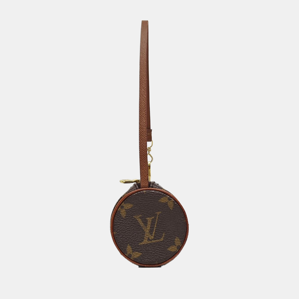 PAPILLON Mini Monogram Coated Canvas Brown