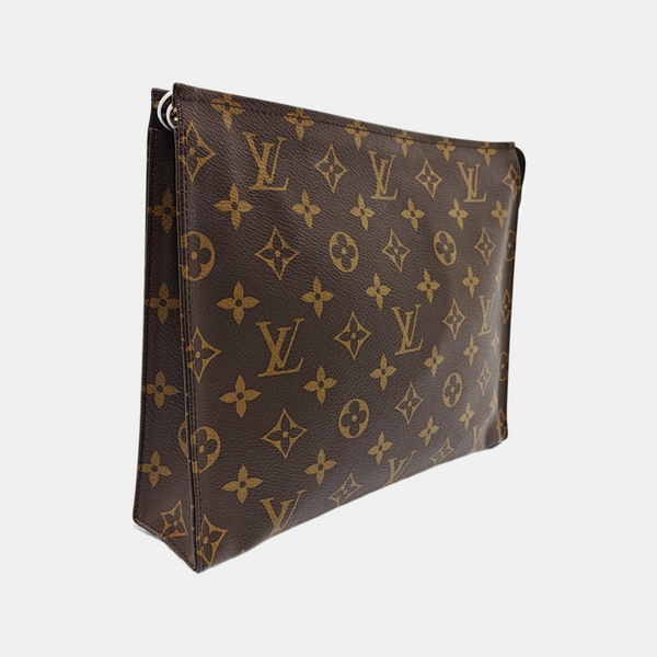 TOILET POCKET 26 Monogram Coated Canvas Brown