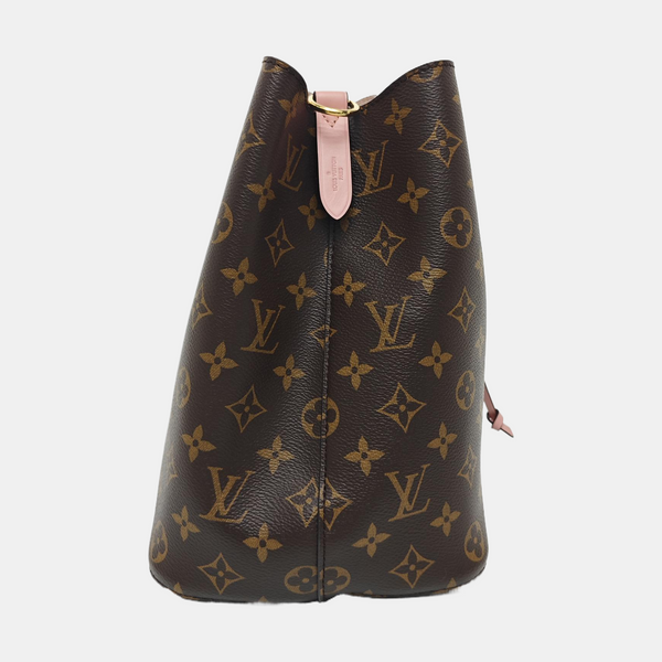 NÉONOÉ MM Monogram Coated Canvas Brown