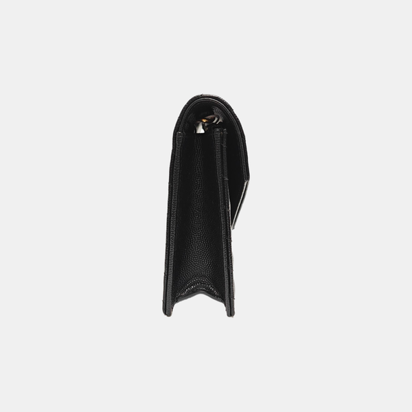 MONOGRAM Chevron Calfskin Black