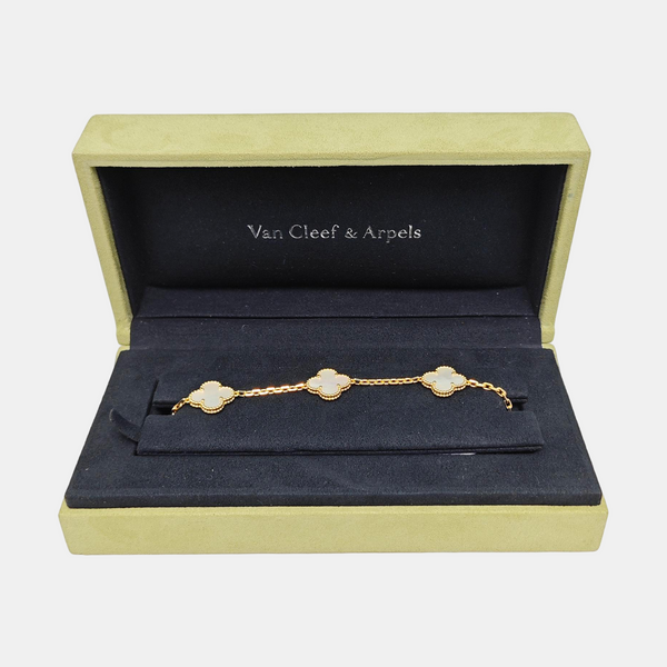 Vintage Alhambra 18k Gold Bracelet