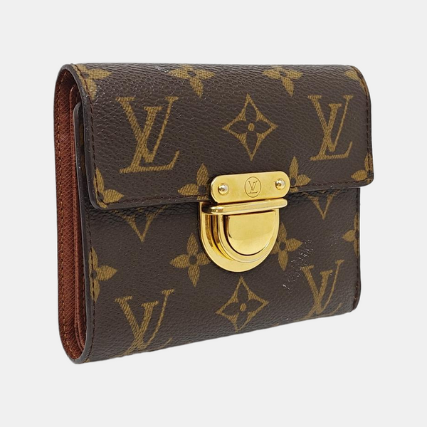 KOALA Monogram Coated Canvas Brown Wallet