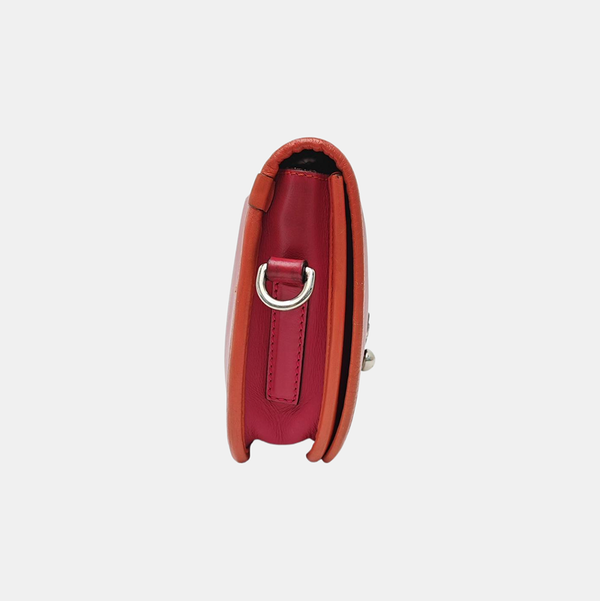 Calfskin Shoulder Bag Red