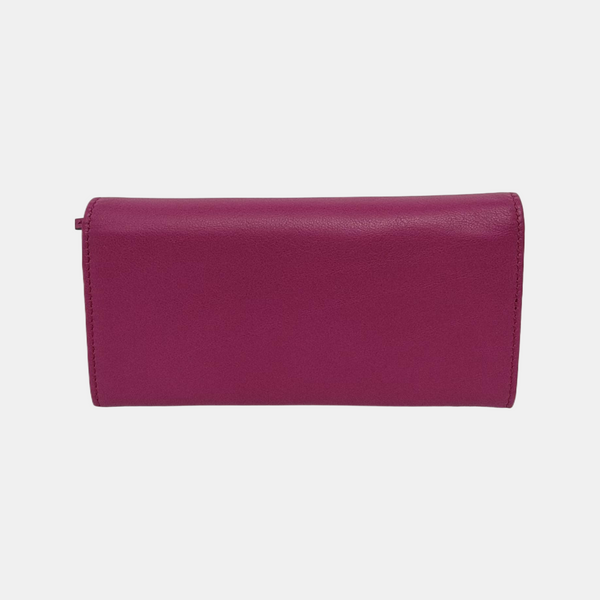 Calfskin Purple Wallet