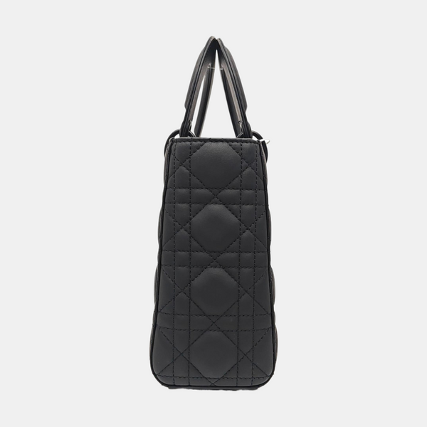 Lady Dior Small Cannage Calfskin Black
