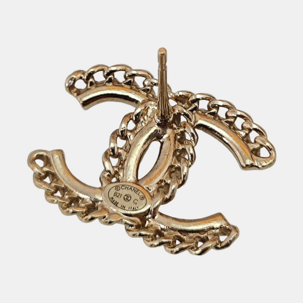 Metal Gold Stud Earrings