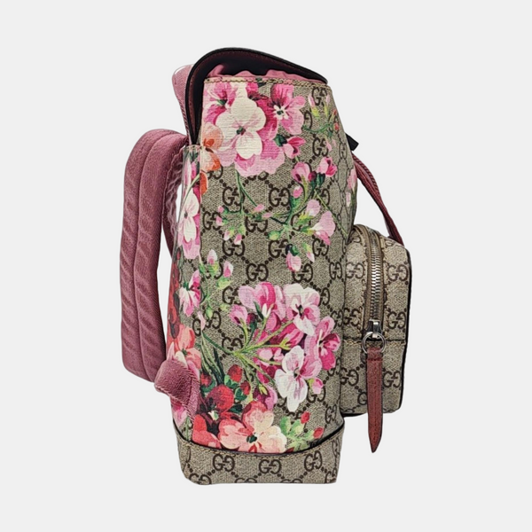 GG Blooms Coated Canvas Black