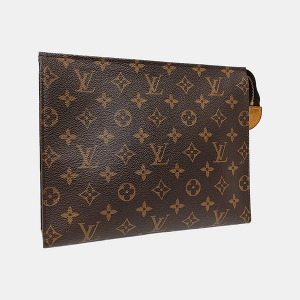 TOILET POCKET 26 Monogram Coated Canvas Brown