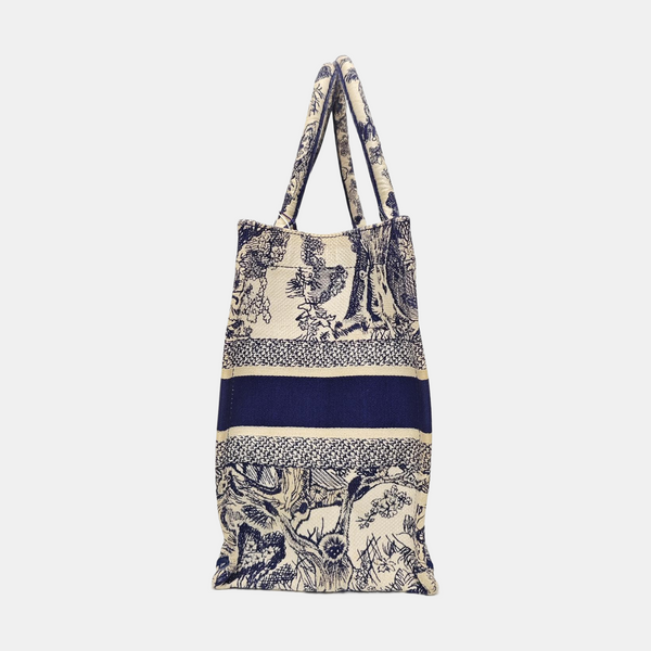 Book Tote Medium Canvas Blue