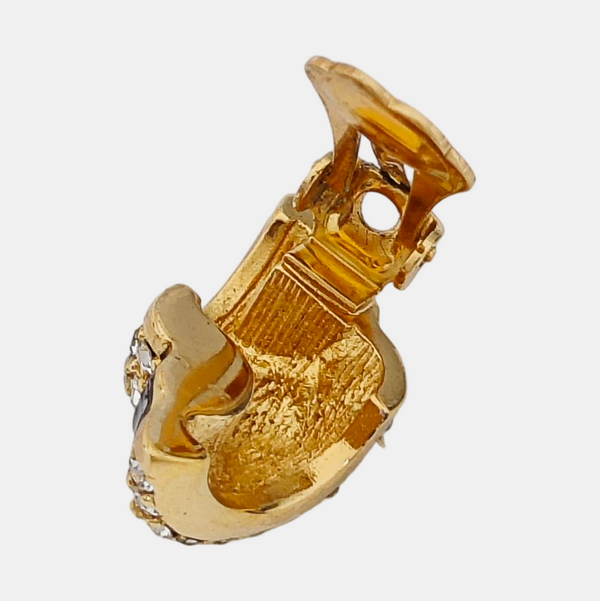 Metal Gold Clip On Earrings