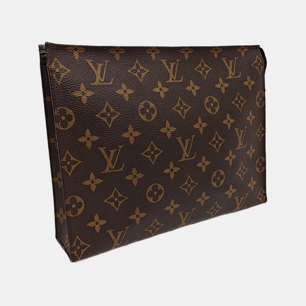 TOILET POCKET 26 Monogram Coated Canvas Brown