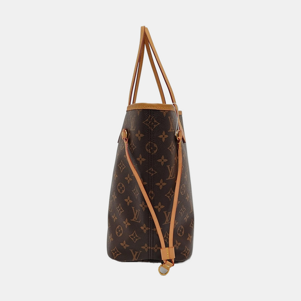 NEVERFULL MM Monogram Coated Canvas Brown