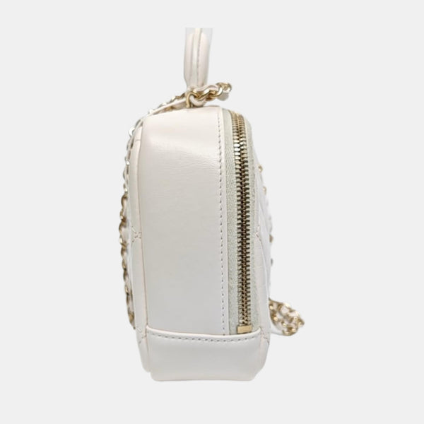 Quilted Lambskin White
