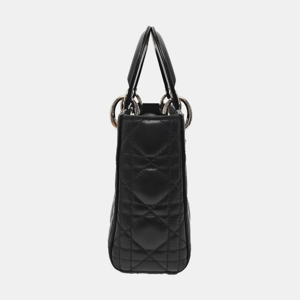 Lady Dior Mini Quilted Lambskin Black