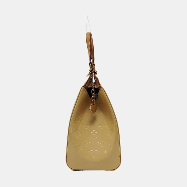 BREA MM Monogram Patent Leather Yellow