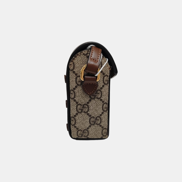 Horsebit 1955 Mini Monogram Coated Canvas Beige