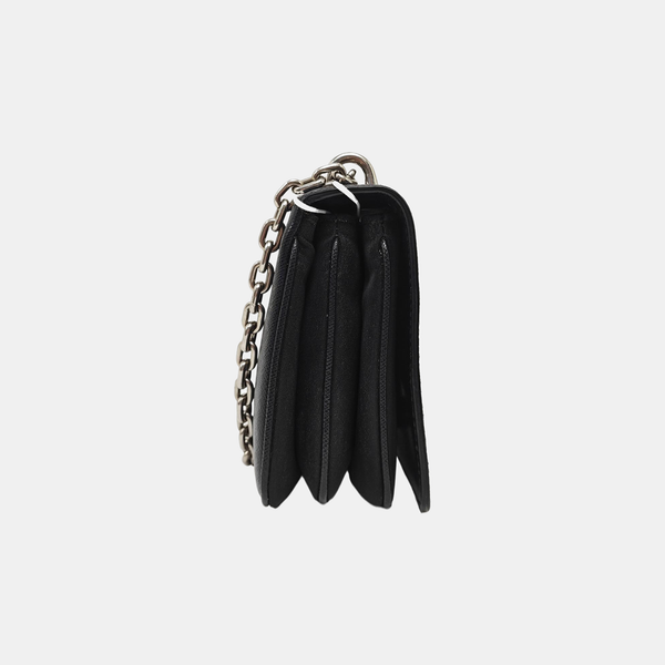 Calfskin Shoulder Bag Black