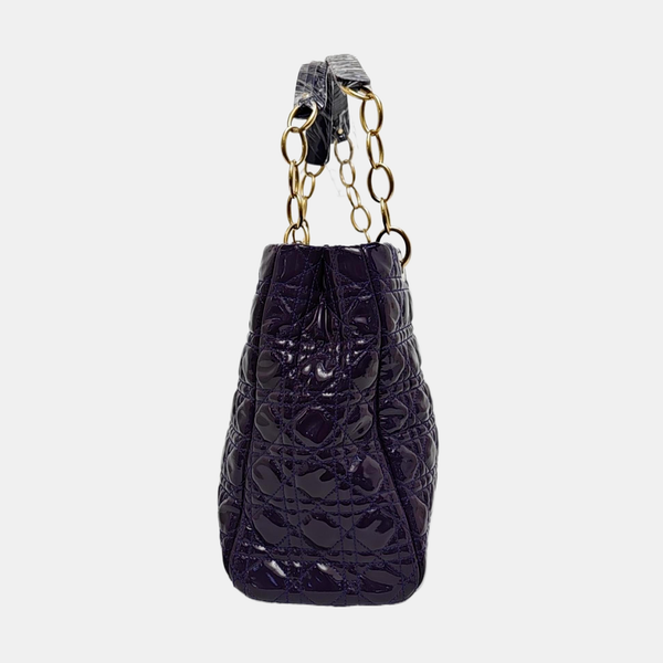 Dior Soft Cannage Patent Leather Purple