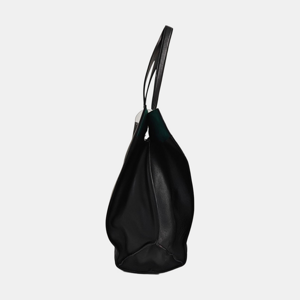 Quilted Calfskin Tote Bag Black