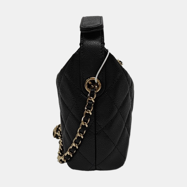 HOBO Quilted Grained Calfskin Black