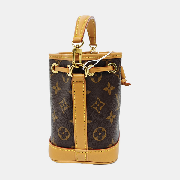 NOÉ Nano Monogram Coated Canvas Brown