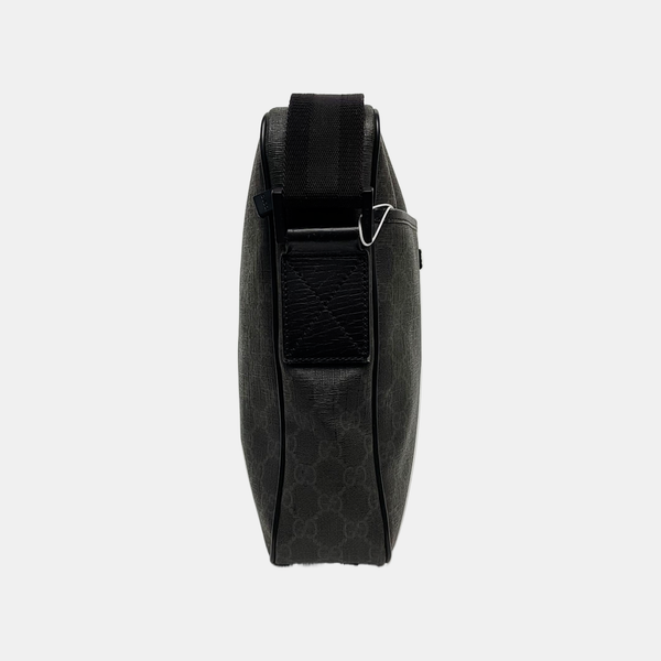 Monogram Coated Canvas Shoulder Bag Black