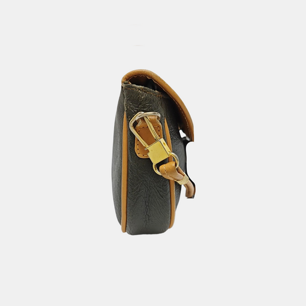 Calfskin Crossbody Bag Brown