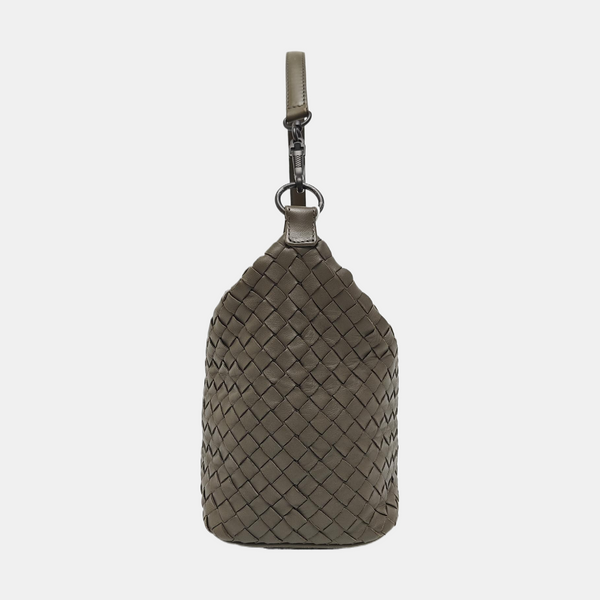 Lambskin Top Handle Bag Green