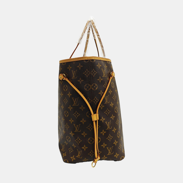 NEVERFULL GM Monogram Coated Canvas Brown