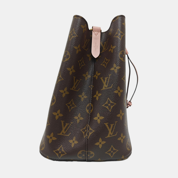NÉONOÉ MM Monogram Coated Canvas Brown