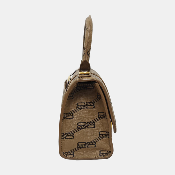 Hourglass XS Coated Canvas Brown