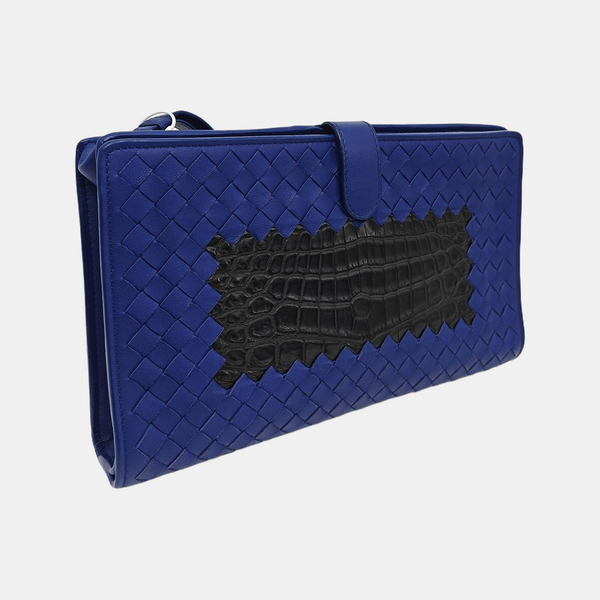 Lambskin Clutch Blue