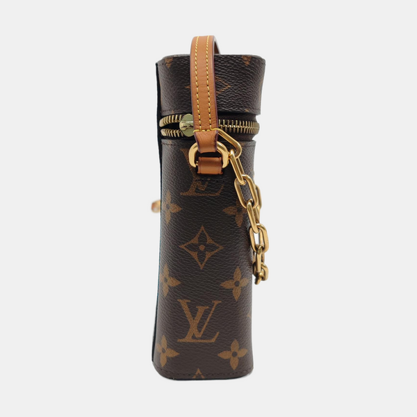 PHONE BOX Monogram Coated Canvas Brown