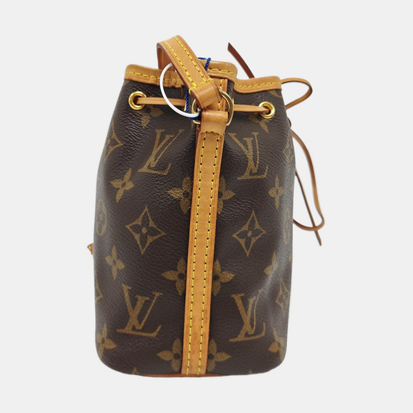 NÉONOÉ Nano Monogram Coated Canvas Brown