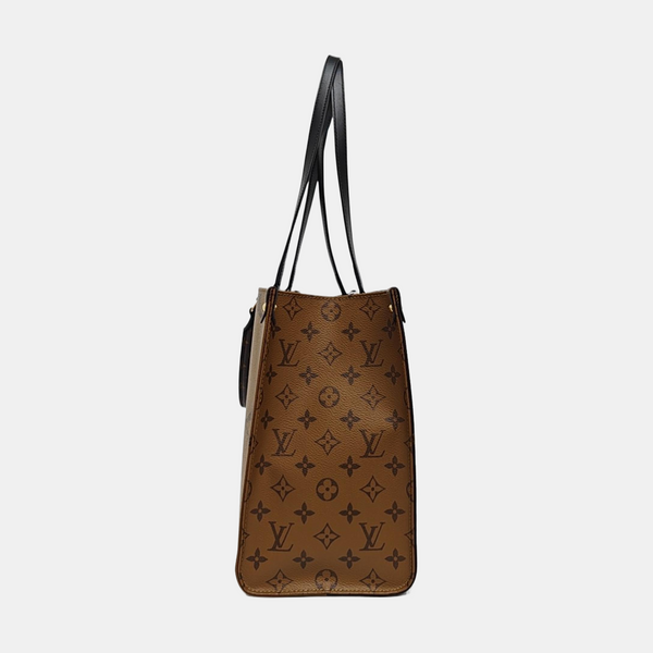 ONTHEGO MM Monogram Coated Canvas Brown