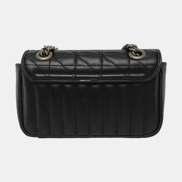 GG Marmont Small Quilted Calfskin Black