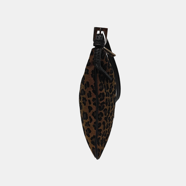 Fabric Shoulder Bag Brown