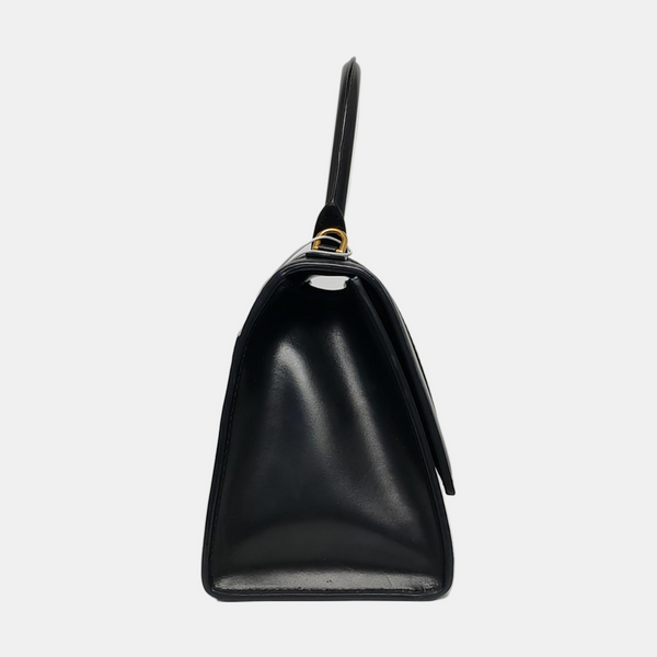Hourglass S Calfskin Black