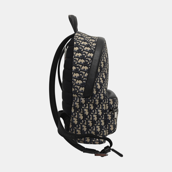 Oblique Canvas Backpack Blue