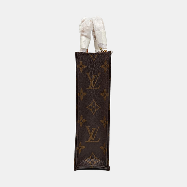 SAC PLAT Mini Monogram Coated Canvas Brown