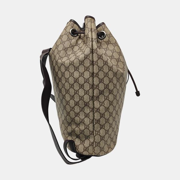 Monogram Coated Canvas Backpack Beige