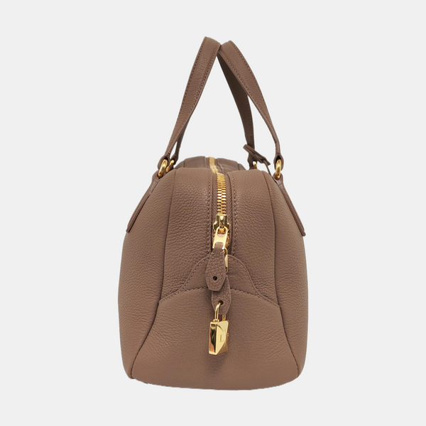 Calfskin Shoulder Bag Brown