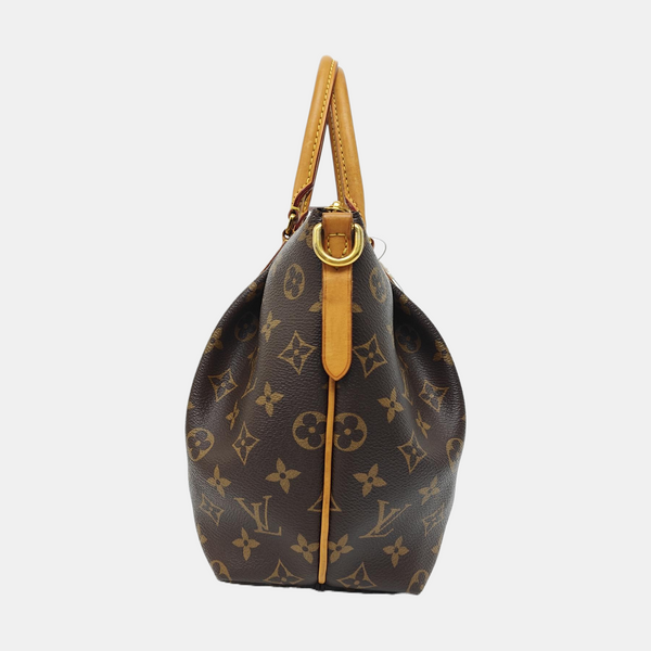 TURENNE PM Monogram Coated Canvas Brown